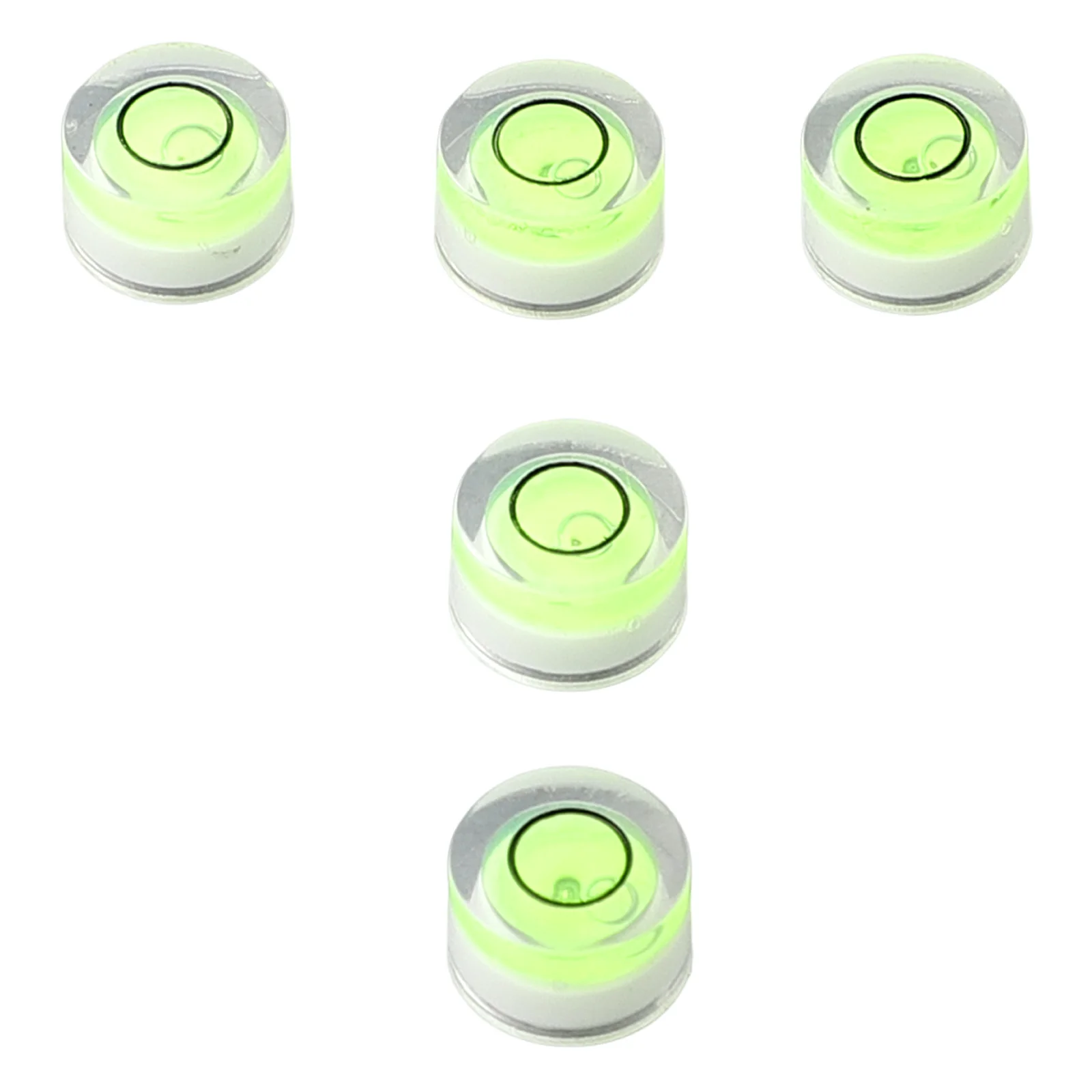 5Pcs Set 10mm*6mm/12mm*7mm/15mm*8mm/18mm*9mm Mini Bubble Levels Multipurpose Round Level Measurement Instrument