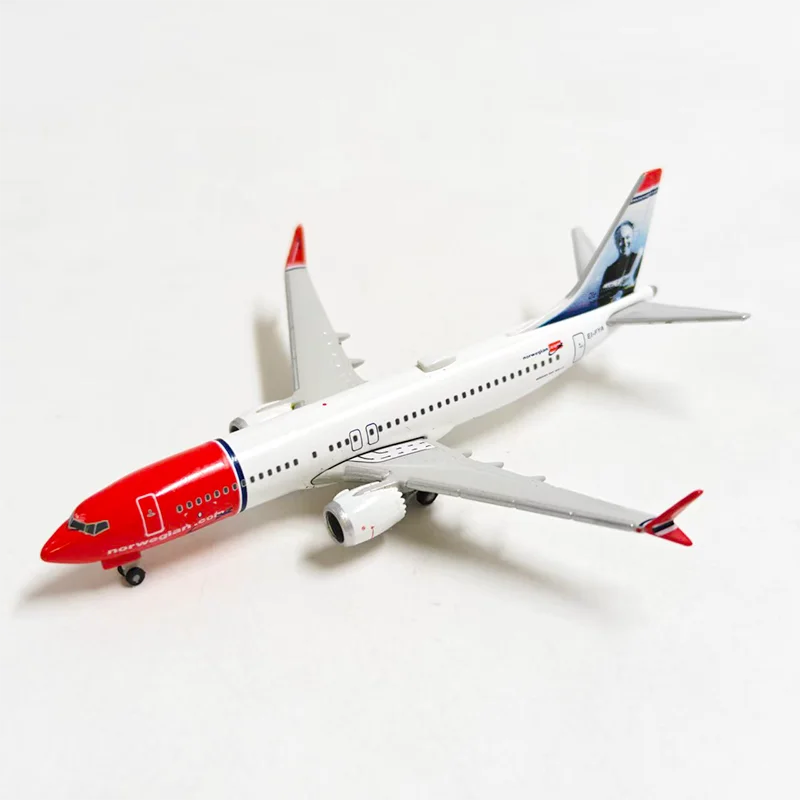 

herpa Diecast Alloy 1:500 Scale B-737 B737 Max 8 Passenger Airplane Model For Display Collections