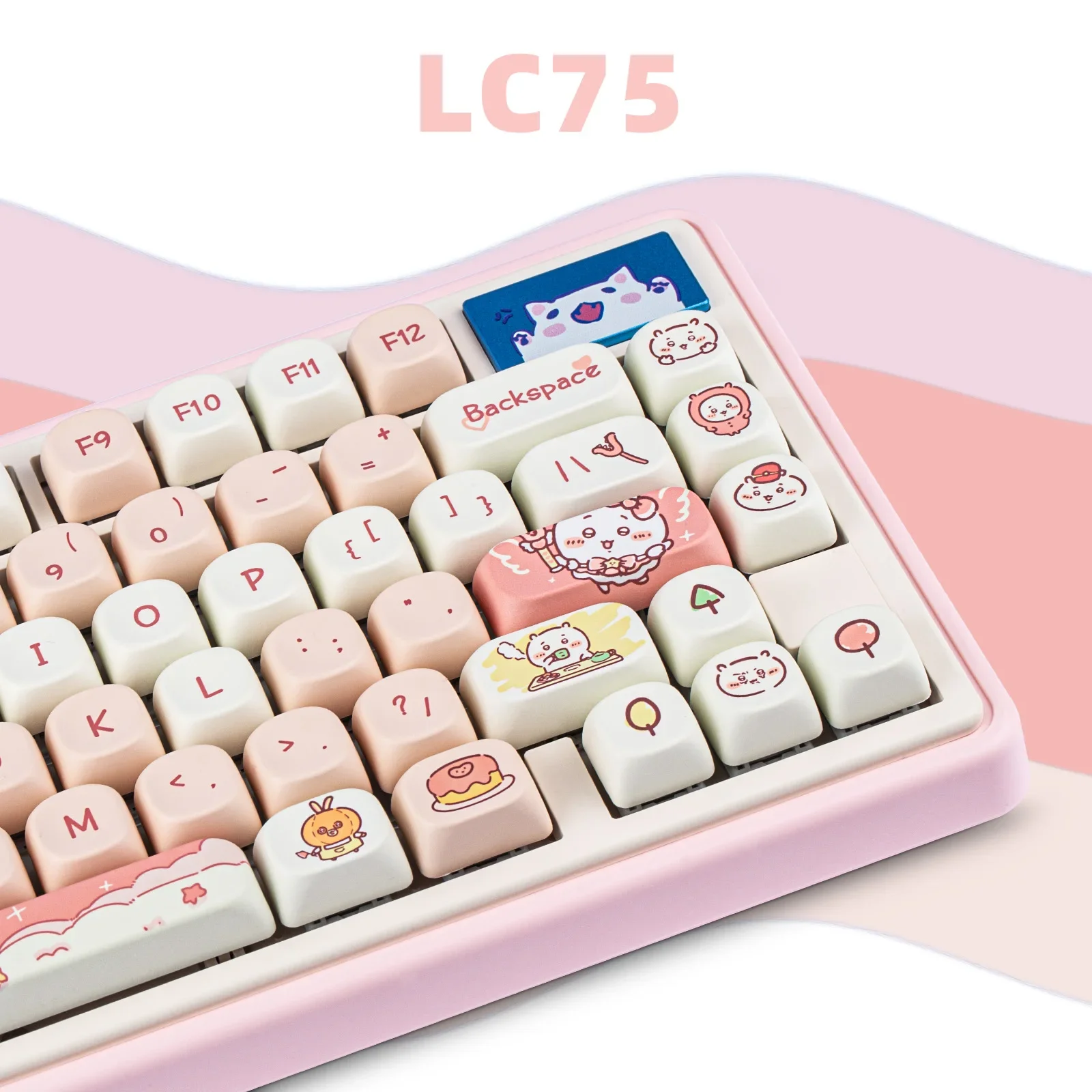 Keycap MOA Height Cute Gee Rounded PBT Sublimation Keycap Dragon by 95 Keys 114 Keys