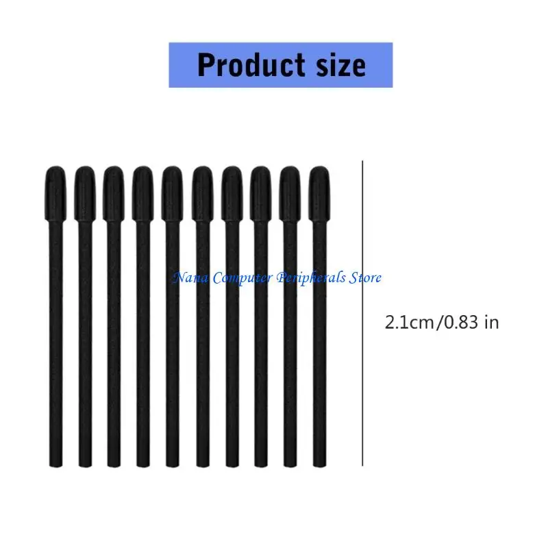 Nibs plastik F68C Set 10 pcs klip ergonomis untuk untuk pena 3 ptk470 ptk670