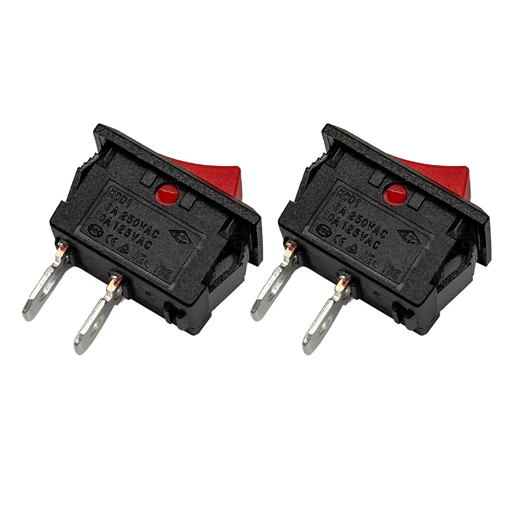 2 pcs boat shaped rocker switch for power control in For small appliances suitable for diy projects and mini fans