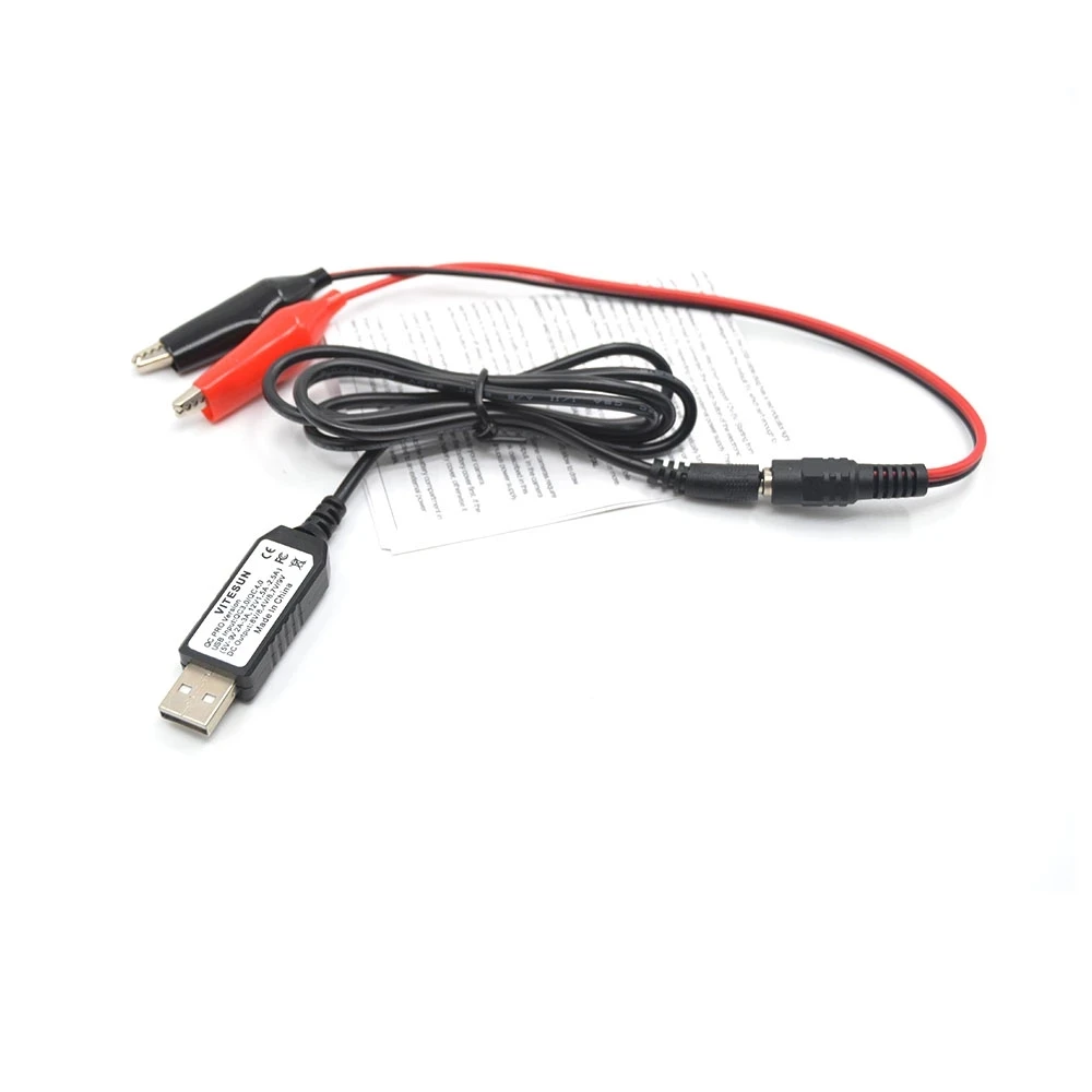 QC3.0 USB To 5V 6V 9V 11V 12V Adjustable Voltage Step 0.2V 5.5x2.5mm/2.1mm Cable Power Boost Cable For WiFi Router LED DIY Power