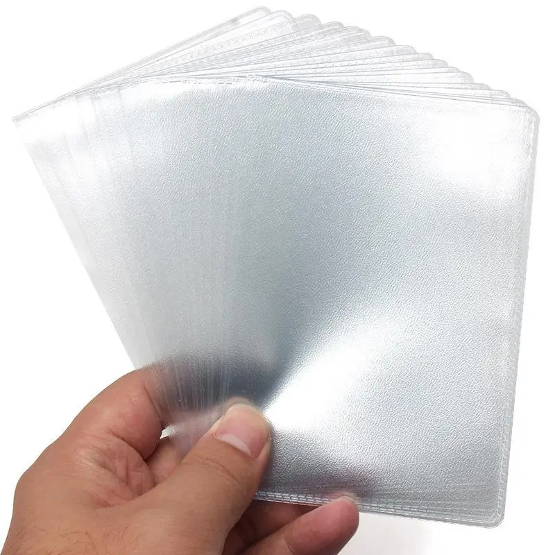 10 Stück Universelle Transparente PVC-Schutztasche für Reisepassseiten Neutral/Unisex für den täglichen Gebrauch und Freizeitreisen – Detail 3