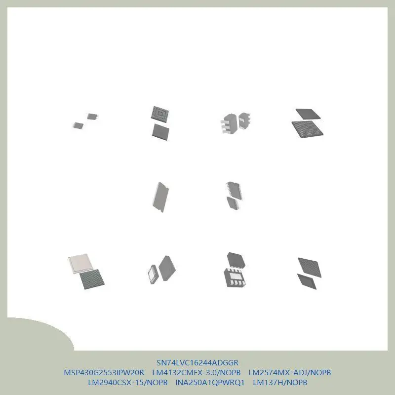 

SN74LVC16244ADGGR MSP430G2553IPW20R LM4132CMFX-3.0/NOPB LM2574MX-ADJ/NOPB LM2940CSX-15/NOPB INA250A1QPWRQ1 LM137H/NOPB