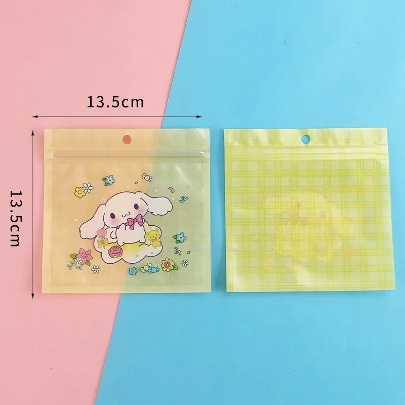 hello kitty sanrio my melody kuromi cartoon kuromi ziplock bag candy snack packaging bag storage sealed bag gift wholesale