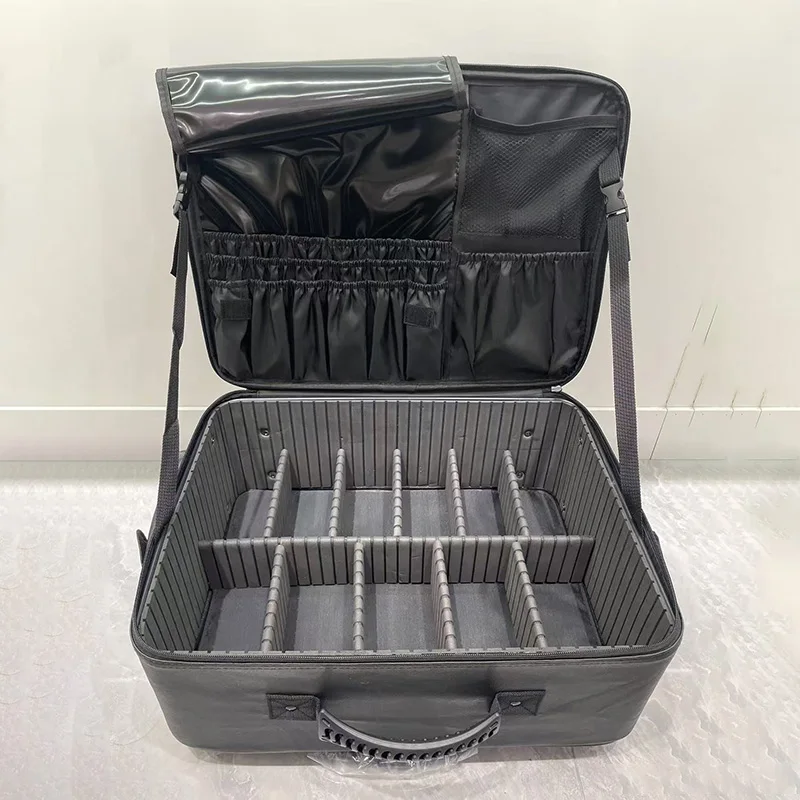 Koper Kecantikan Profesional, Seni Kuku, Tas Rias, Kotak Peralatan Bordir, Organizer Penyimpanan Seluler Koper Kosmetik Roda Universal