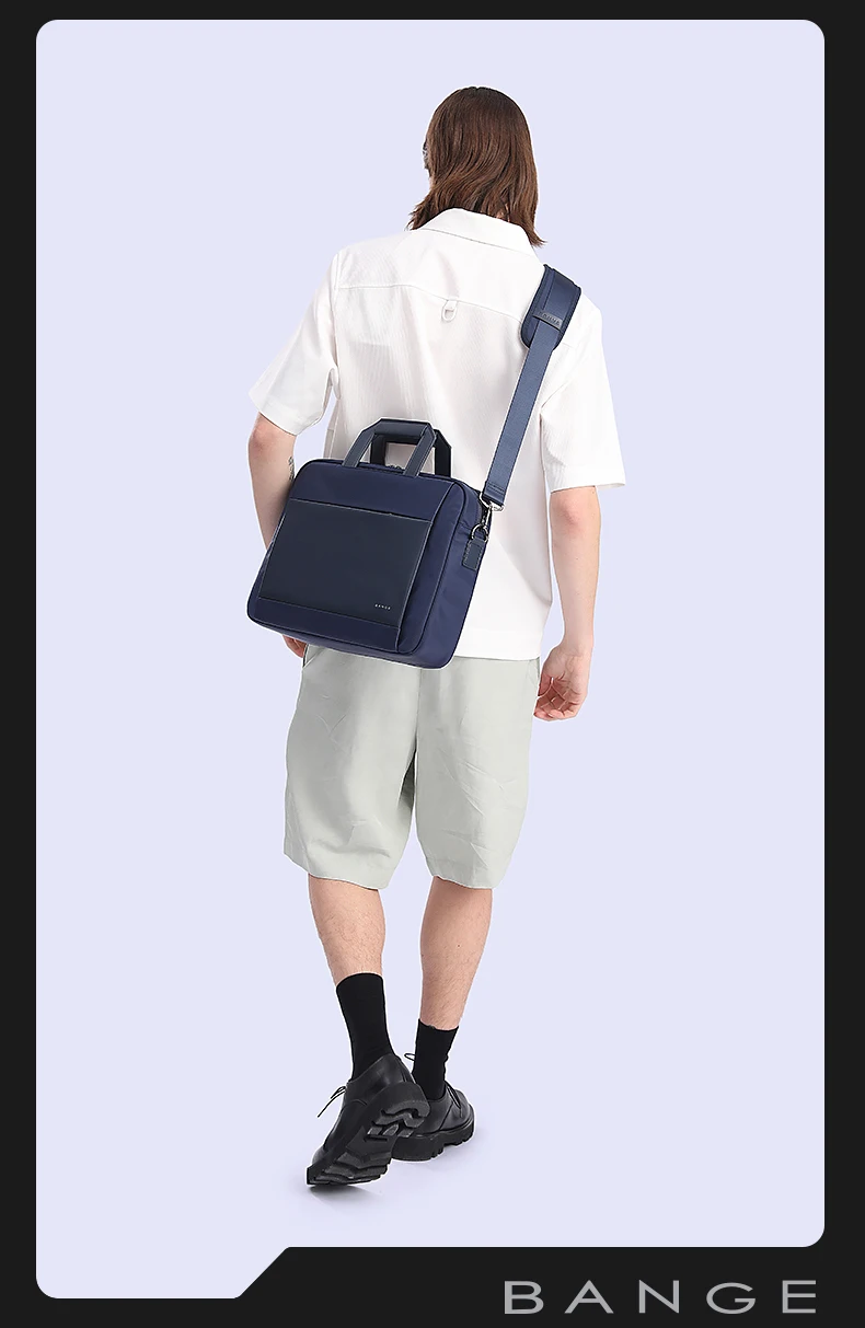 Bange Briefcase for Men Laptop Bag Retro Travel Messenger Man Bags 15.6 in High Capacity Computer Shoulder Bag Male Briefcase