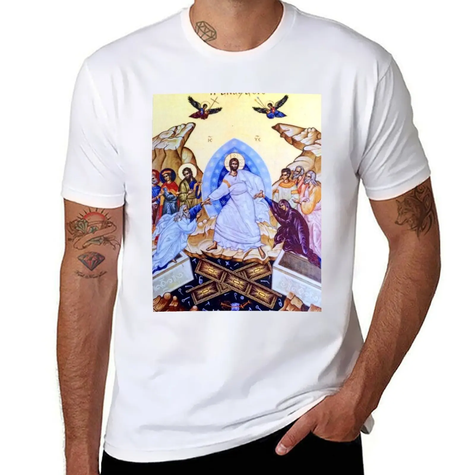 

The Harrowing of Hell T-Shirt g man t shirts for men t shirt men 100% cotton luxury brand T-Shirt