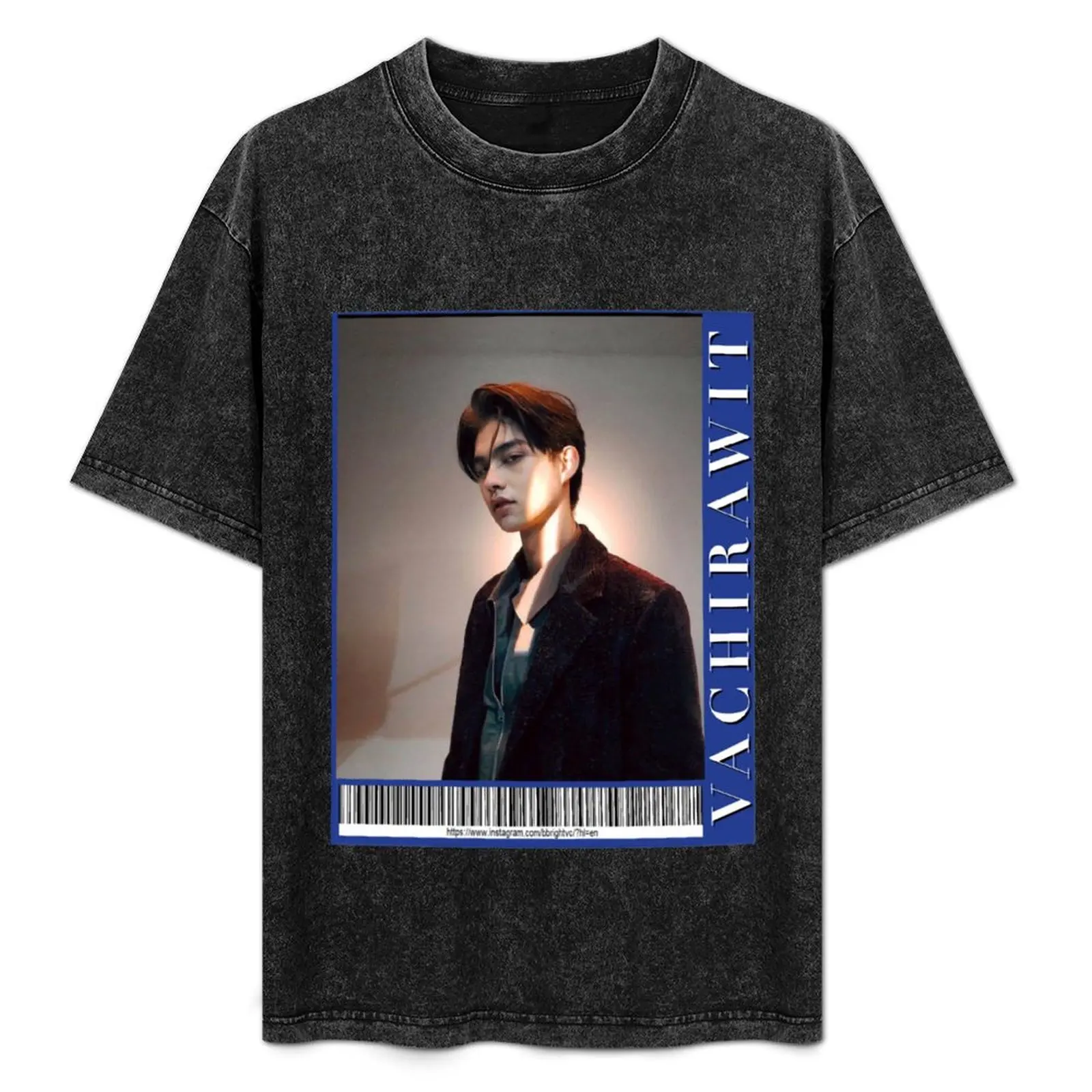 

Bright Vachirawit/Sarawat (2gether the Series) T-Shirt Vintage Print Crew Neck Tee