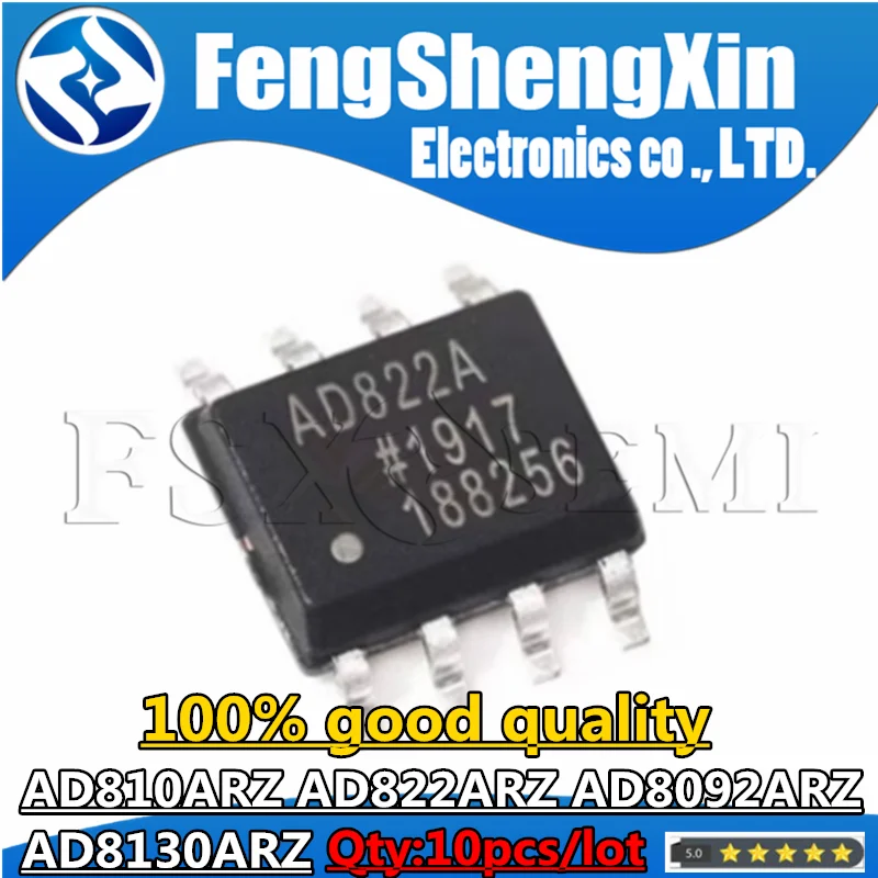 

10pcs AD810ARZ AD822ARZ AD8092ARZ AD8130ARZ AD810A AD822A 8092AR 8130A AD810AR AD822AR AD8092AR AD8130AR 822AR SOP-8