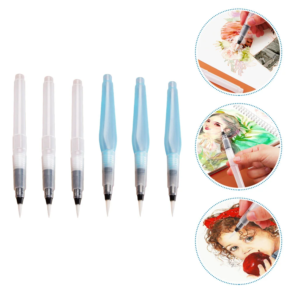 Puntige Zachte Pen Dual Tip Borstel Schrijven Praktische Verfborstels Water Pennen Nylon Kids