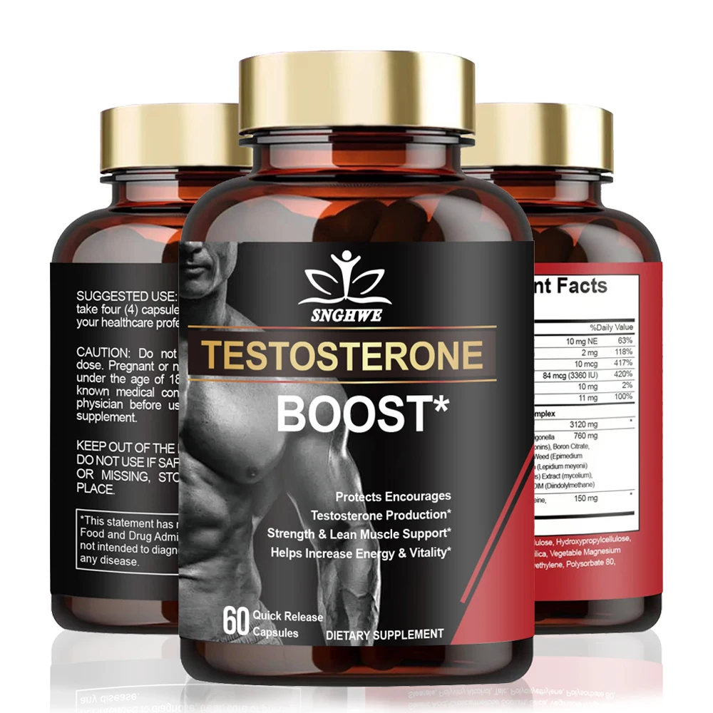 60 particle muscle generator - with high dosage and energy, strength, and immune supplements to increase sexual endurance