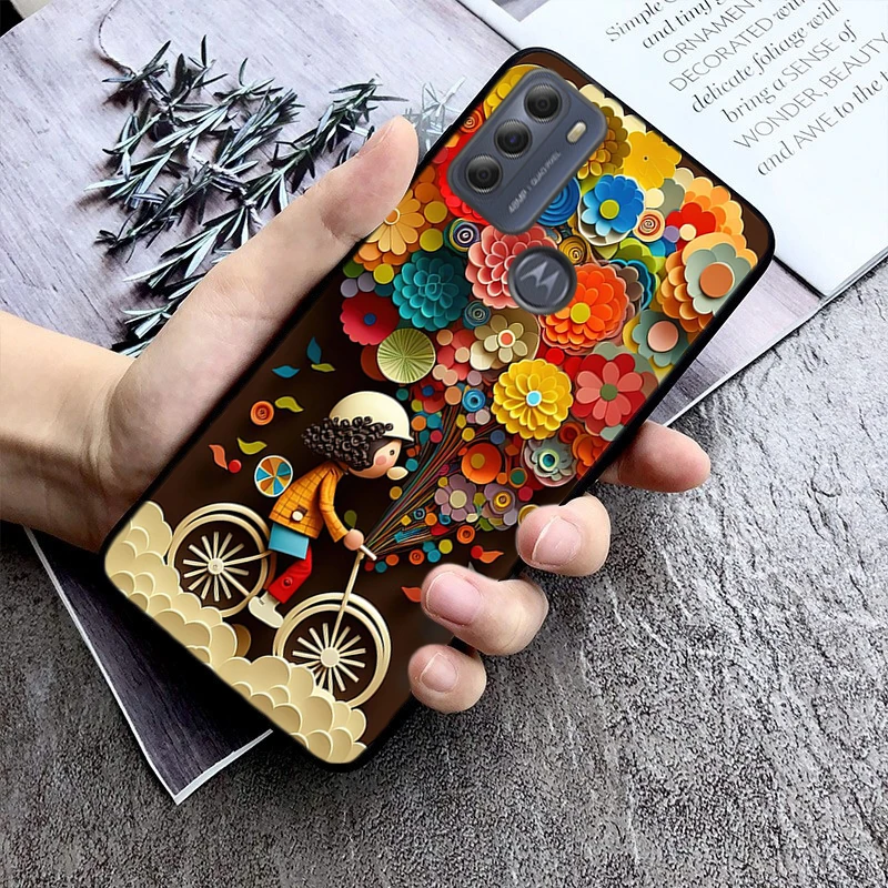 Happy Mom Girl Sister Couple Phone Case For Moto E32 E32S E20 E40 E7 Plus Edge 40 30 Ultra Neo 20 lite G13 G9Plus GPure GStylus