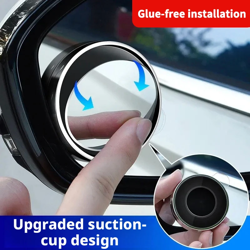 Car Blind Spot Mirror - HD Convex Blind Spot Mirror - Vehicle Blind Spot Assist Mirror - Suitable for All Car Models