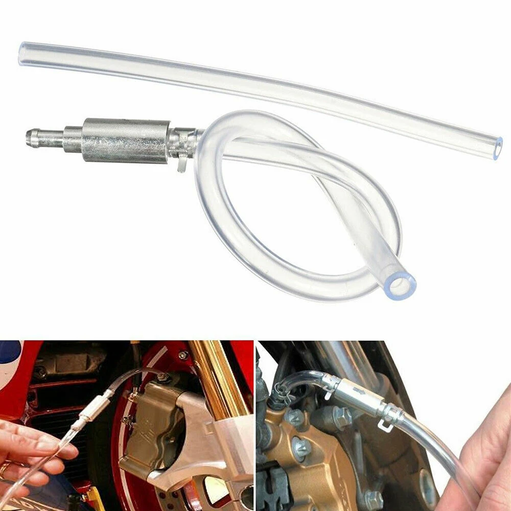 Motorcycle Car Clutch Brake Bleeder Kit 500mm Hose with One Way Valve Tube Bleeding Tool Kit Motorcycle Tool Accessories