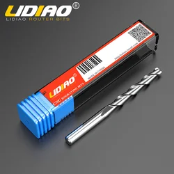 LIDIAO Milling Cutter 2 Flute 4mm End Mill Cnc Carbide Upcut Spiral Router Bit High Quality Spiral Bit Wood Carpentry Tools