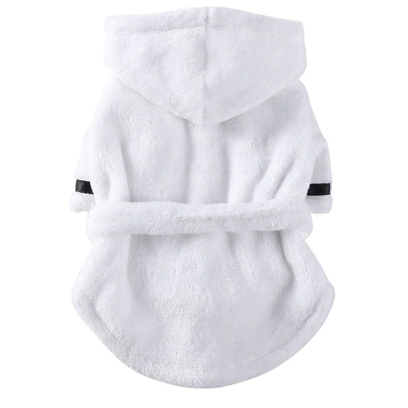 Pet Dog Bathrobe Dog Pajamas Sleeping Clothes Soft Pet Bath Drying Towel Clothes for for Puppy Dogs Cats Pet Accessories