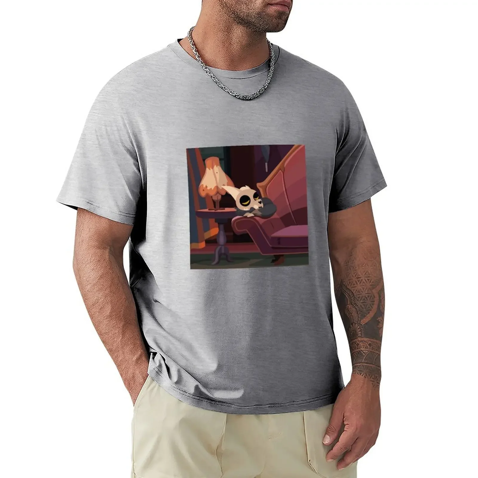 Sleeping King T-shirt vintage oversized heavyweight t shirts for men