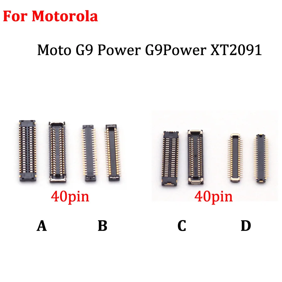 2-10Pcs LCD Display Screen FPC Connector For Motorola Moto G9 Power G9Power XT2091 USB Charger Charging Contact Plug Connector