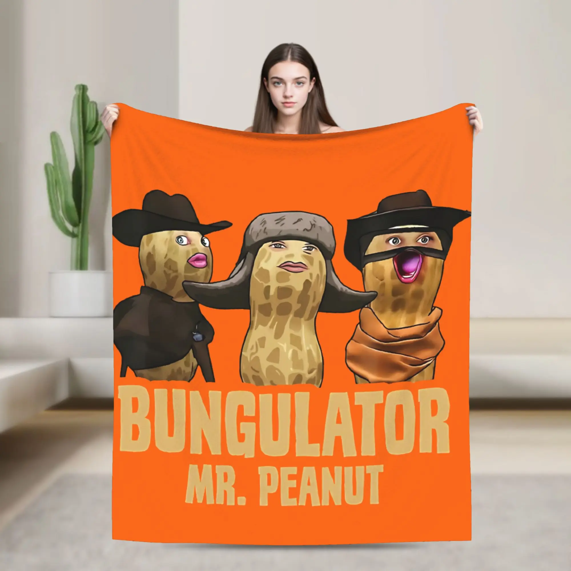 The Burnt Peanut GOOP Bungulator  Blankets Arc Raiders Wool Funny Soft Throw Blanket for Home  Winter,