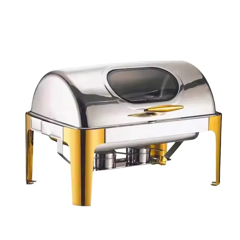 

Stainless steel heating and insulation hotel breakfast stove - rectangular fully reversible buffet insulation equipment