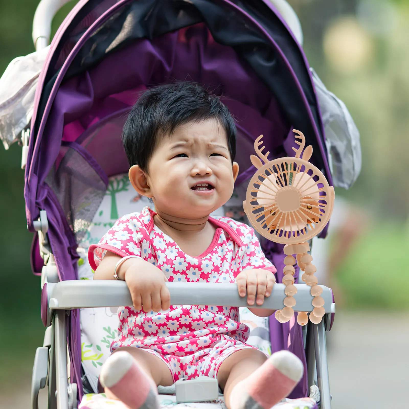 

Mini Small Fan Flexible Tripod Stroller Rechargeable Portable USB Cooling H held Powerful Wind Quiet Travel Baby Crib Wheelchair
