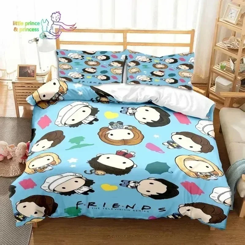 Luxury New 3D Print Friends Drama TV Series Bedding Set Single Twin Full Queen King Size Bed Set Adult Kid Bedroom Bedding Gift