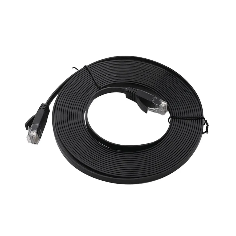 

15M Flat Cat6 Ethernet Cable Network Cord For Gaming Streaming Durable Long Lan Cable Patch Cord For Bedroom Router