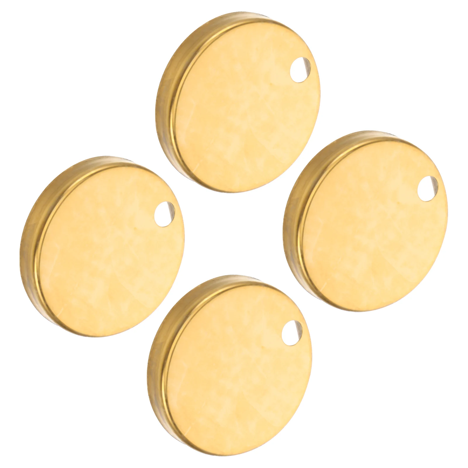 

Toilet Seat Hinged Cover Bolt Caps Covers for Toilets Decorate Golden Decorative Replacement Part