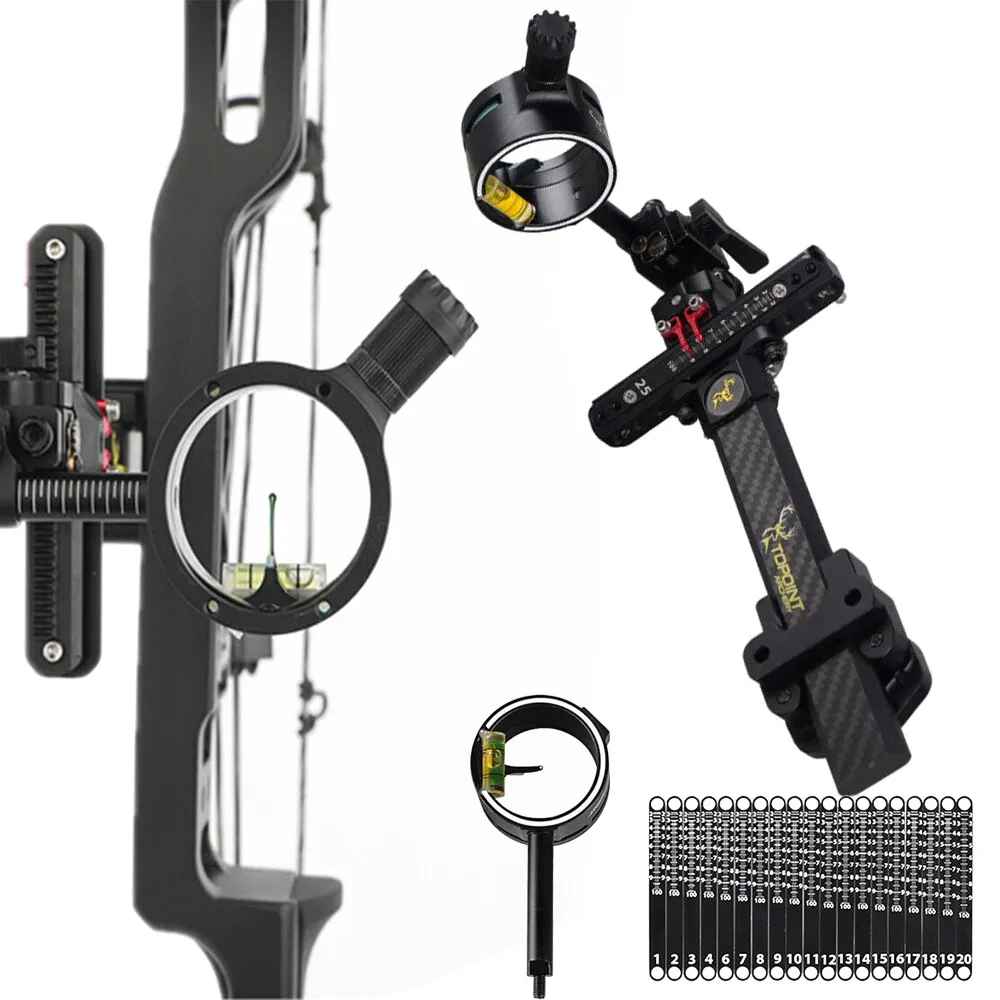 

TX9610 Составной прицел для лука 4X 6X 8X Карбоновый стержень Регулируемый 1-контактный прицел для стрельбы из лука Длинный прицел для охотничьих принадлежностей для лука