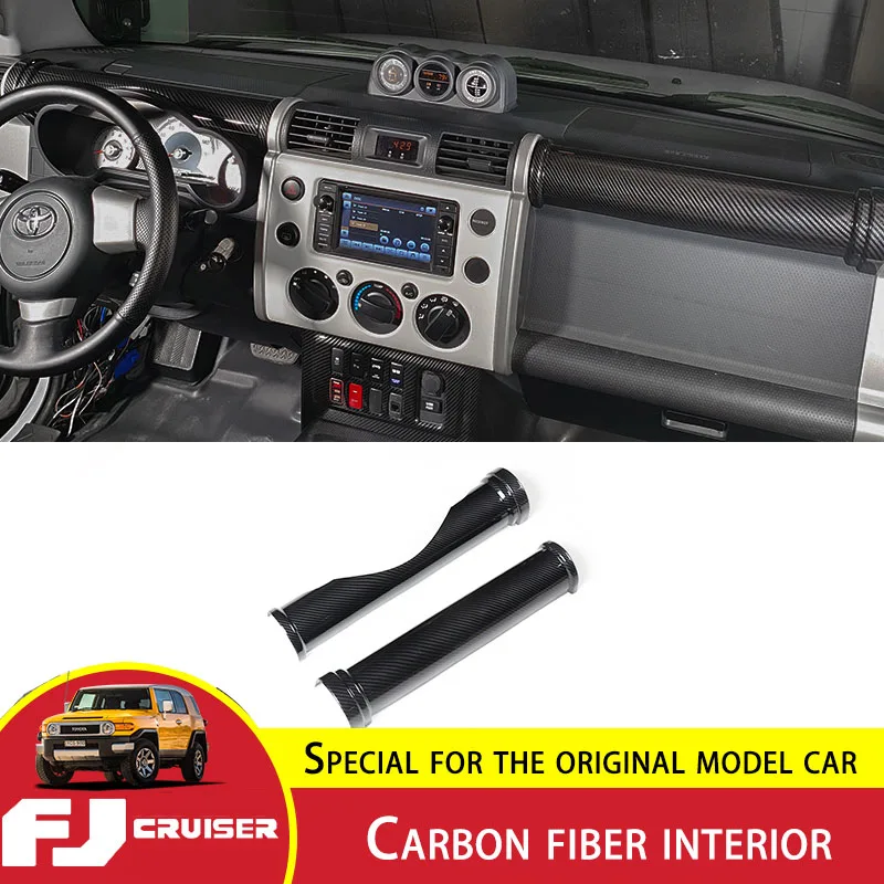 

For Toyota FJ Cruiser Center Console Sticker ABS Carbon Fiber Pattern Co-pilot Panel Decoration FJ Cruiser Interior Modification