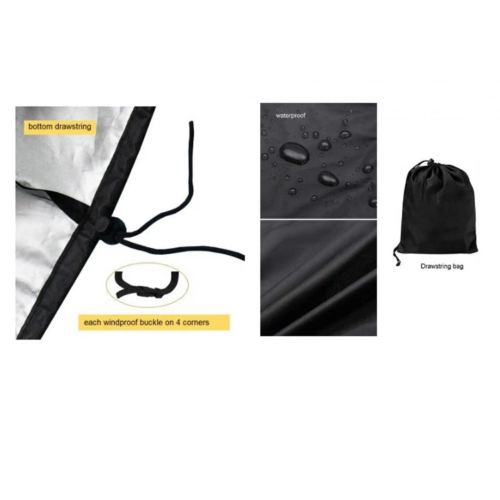 

Waterproof Hose Reel Cart Cover Durable Black Shield for Garden Equipment Prolongs Reel Life