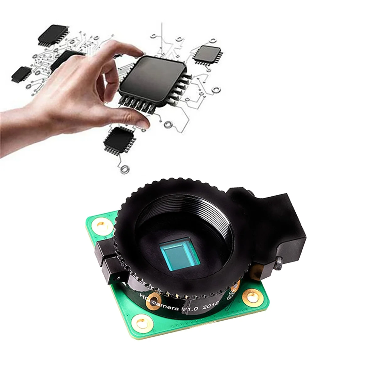 #20C Computer Accessories,For RaspberryPi HQ Camera Global Shutter Camera Module IMX477R Sensor (Random Color)