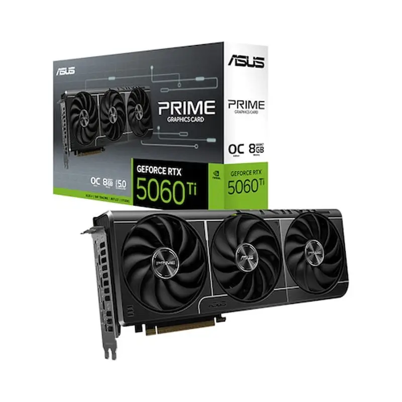 Asus Prime Geforce Rtx 5060 Ti Oc D7 8Gb Daewon Cts / Sff جاهز / شحن محلي / منتج أصلي / توصيل سريع / تغليف شامل