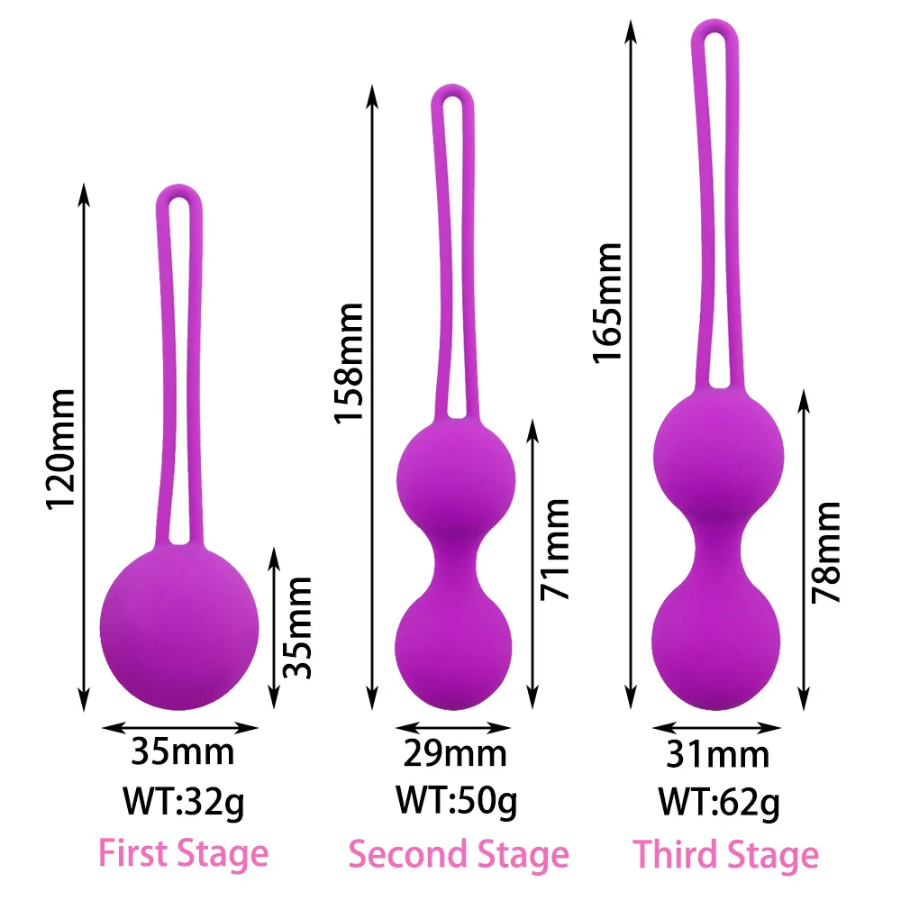 Tighten Ben Wa Vagina Muscle Trainer Kegel Ball Egg Intimate Silicone Smart Kegel Balls Vaginal Chinese Balls Sex Toys For Adult