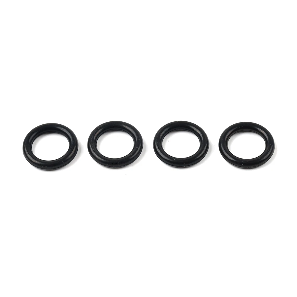 Engine O-Ring Heater Coolant Line Pipe 4Pcs For Jeep Wrangler JL 2021-2024 Rubber Black