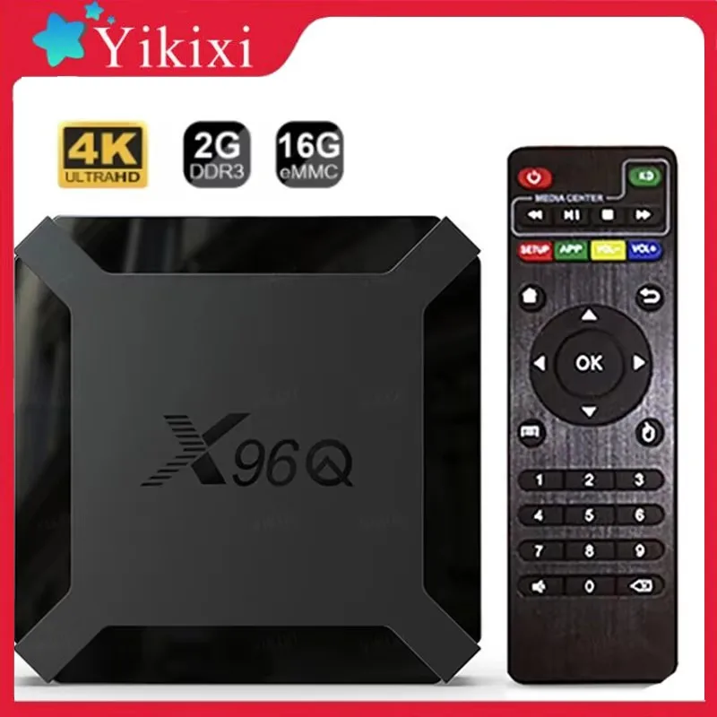 X96Q TV Box Android 10 2.4G Wifi Smart TV BOX Allwinner H313 رباعي النواة 2GB 16GB 4K مشغل الوسائط استقبال Andriod Set Top Box