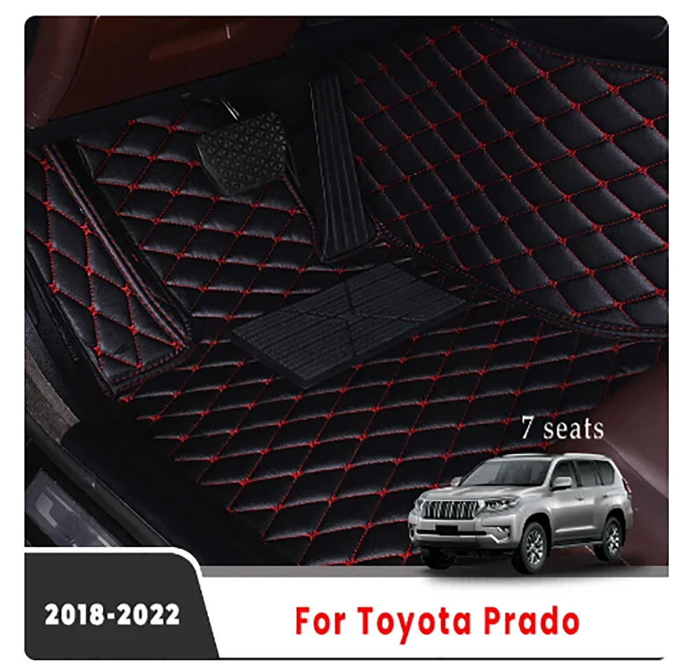 

Аксессуары LHD для Toyota Land Cruiser Prado 150 2022 2021 2020 2019 (7 местный), чехлы на заказ, напольные коврики для салона автомобиля