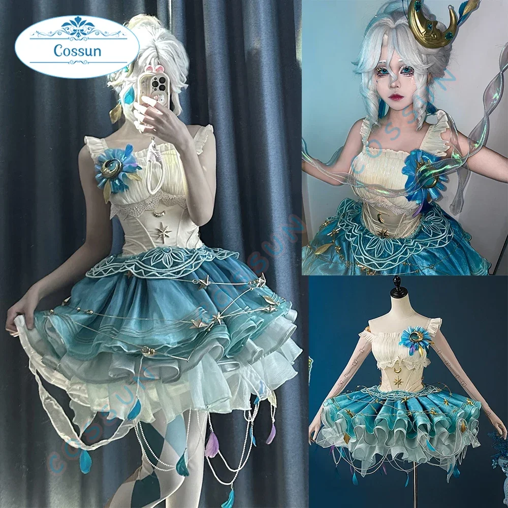 Female Dancer/Margaretha Zelle Cosplay Identity V Costume Wandering Moonlight Dress Halloween Party Role Play Clothing