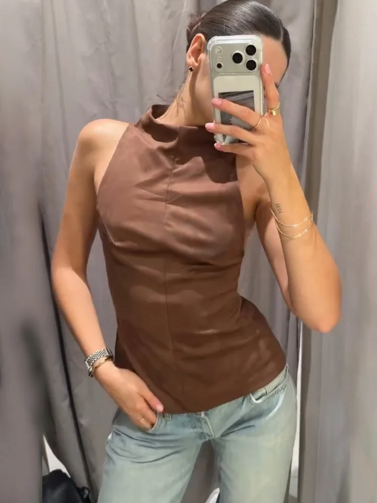 HH 新しい女性の春のファッション多用途スエードテクスチャラウンドネックソリッドカラージッパースリーブレストップス女性のセクシーなカジュアルトップス