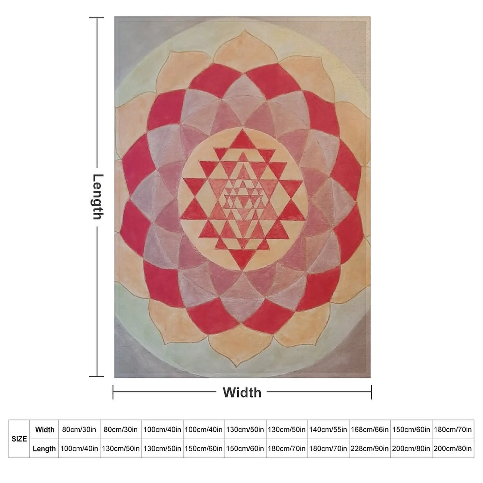Sri Yantra in the Crown(Sahasrara)chakra Throw Blanket couch cozy soft plush fuzzy picnic outdoor blanket