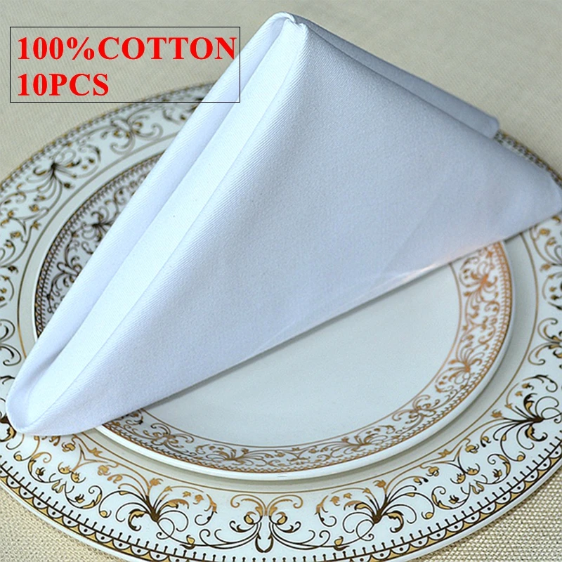 

Good Quality 100% Cotton Napkin Table Cloth Napkins For Wedding Event Party Decoration