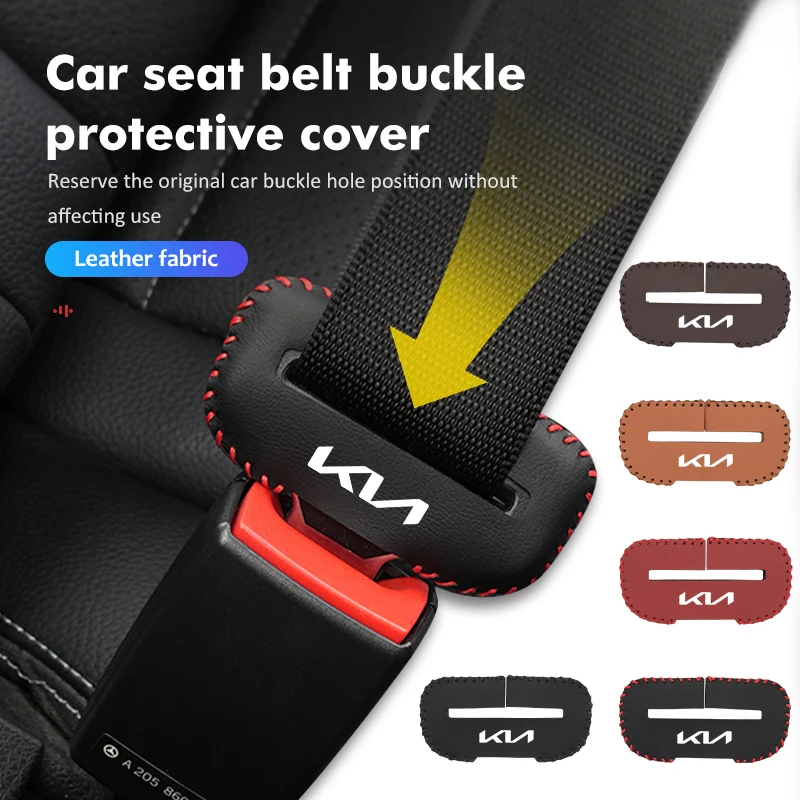 Car Seat Safety Belt Buckle Cover Anti-Scratch Protector Clip For KIA Ceed Sportage Rio K5 K2 Optima Cerato Venga Sedona