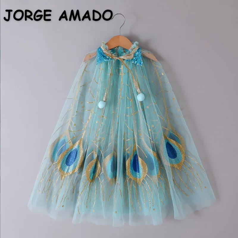 Halloween Cape Baby Mädchen Umhänge Weihnachten Kinder Pailletten Kapuze Prinzessin Ponchos Neugeborenen Zubehör e1663