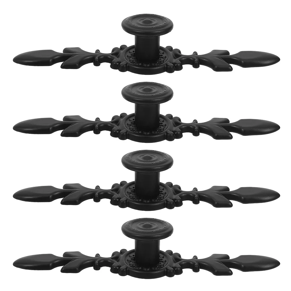 

4Pcs Drawer Knobs for Cabinets Sturdy Aluminum Alloy Single Hole Pulls Modern Style Easy Install Handles for Kitchen Bathroom
