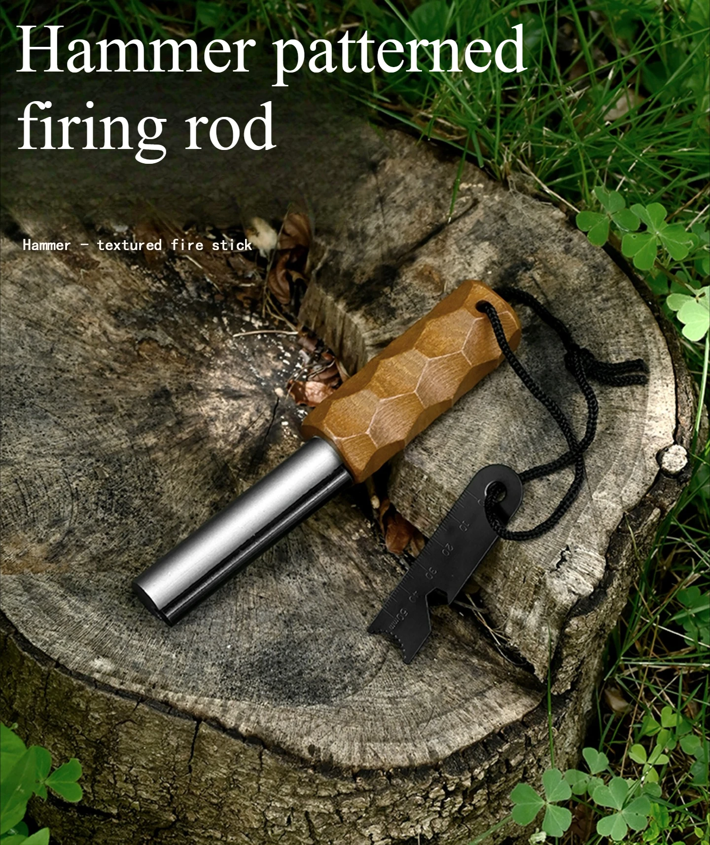 2025 New Outdoor Camping Multifunctional Flint Magnesium Stick Portable Camping Fire EDC Tool