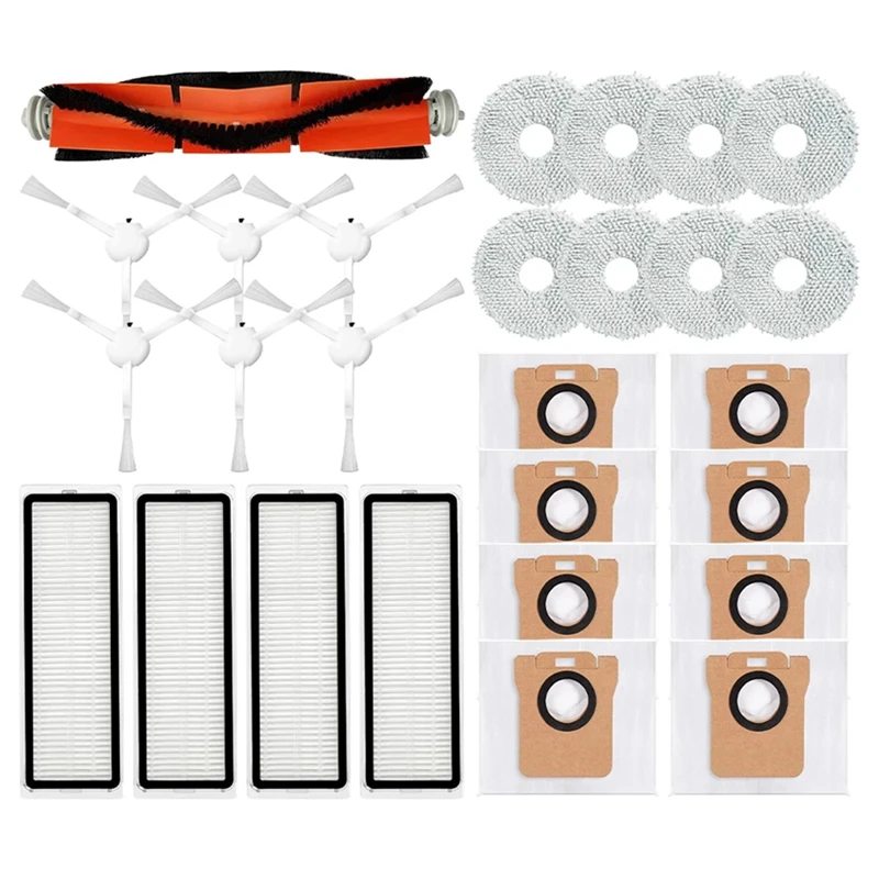 

For Xiaomi Robot Vacuum X10+ X10 Plus B101GL Spare Parts Accessories Main Side Brush Hepa Filter Dust Bag Rag Mop Pads