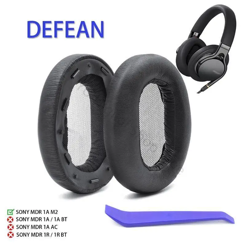 96BA Ohrpolster Leise Kissen Ohrenschützer Pads Abdeckung für MDR-1AM2 1AM2 70mm Kopfhörer 2x – Detail 6