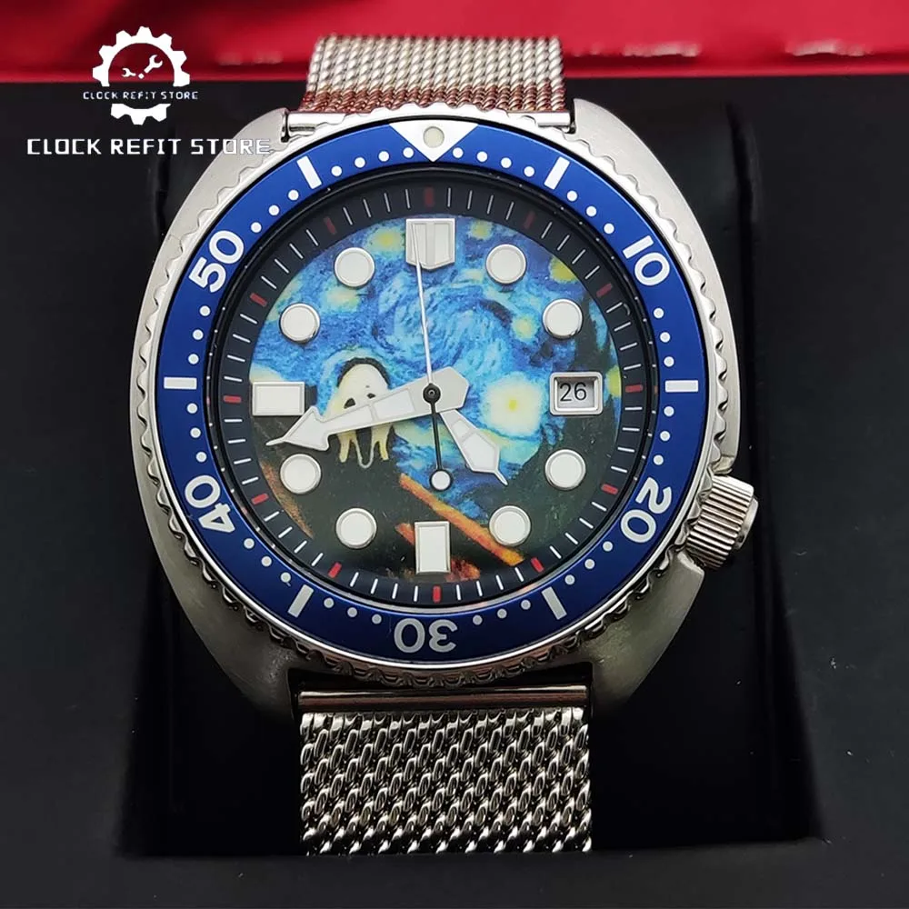 New Men's Automatic Mechanical Business Watch NH35 Movement Super Bright Luminous Sterile Dial Stainless Steel Waterproof Watch