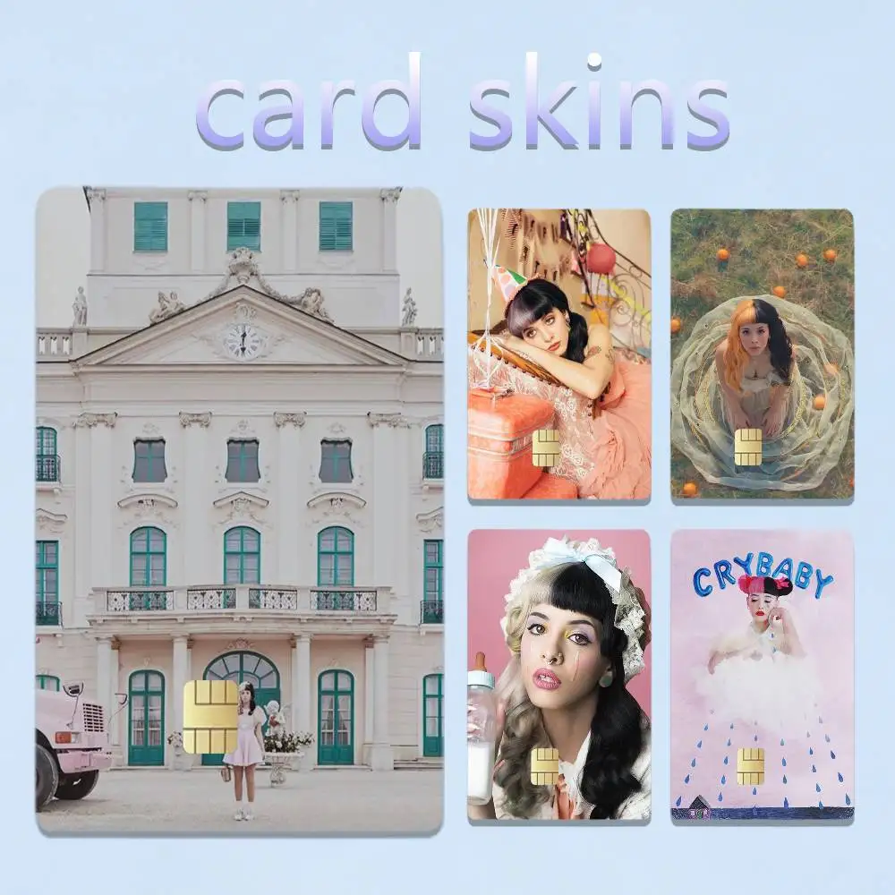 Singer M-Melanie Martinez 4pcs 1Set Laser Holographic Sticker Skin Cover for Credit Bank Debit Card